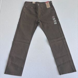 Levi's 505 Regular Straight Leg Jeans Mens 31x30 Brown Denim Zip Up 3158 NWT